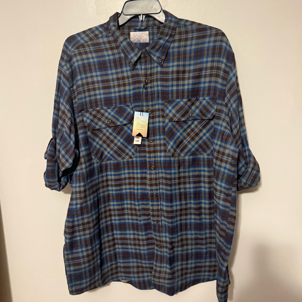 Flannel button down!